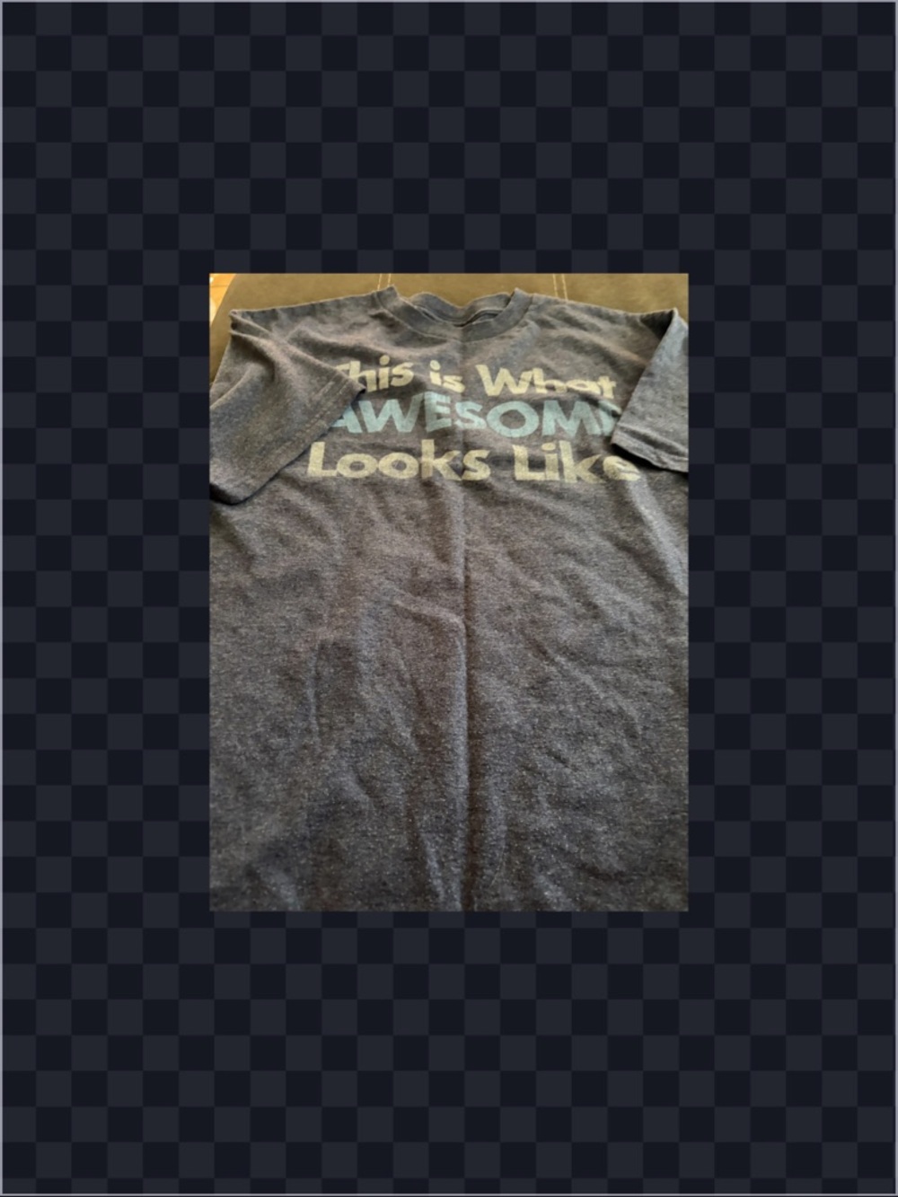 Blue 84 Men's Short-Sleeve Graphic Tee - Dark Gray with Light Blue Text